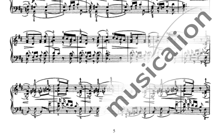 Tchaikovsky, Peter Iljitsch: Six Pieces, no. 3 Feuillet d´Album - Piano:1