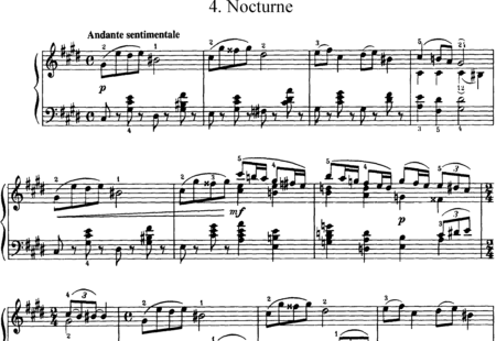 Chaikovsky, Peter Iljitsch: Seis piezas Nr. 4 - Piano:0