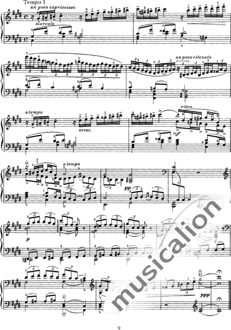 Chaikovsky, Peter Iljitsch: Seis piezas Nr. 4 - Piano:3