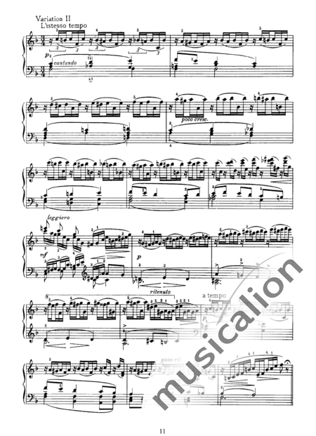 Chaikovsky, Peter Iljitsch: Seis piezas Nr. 6 - Piano:2