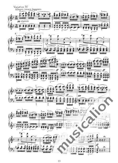 Chaikovsky, Peter Iljitsch: Seis piezas Nr. 6 - Piano:4