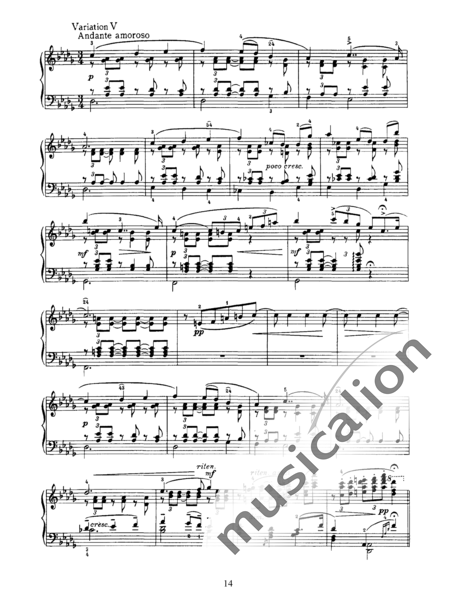 Chaikovsky, Peter Iljitsch: Seis piezas Nr. 6 - Piano:5