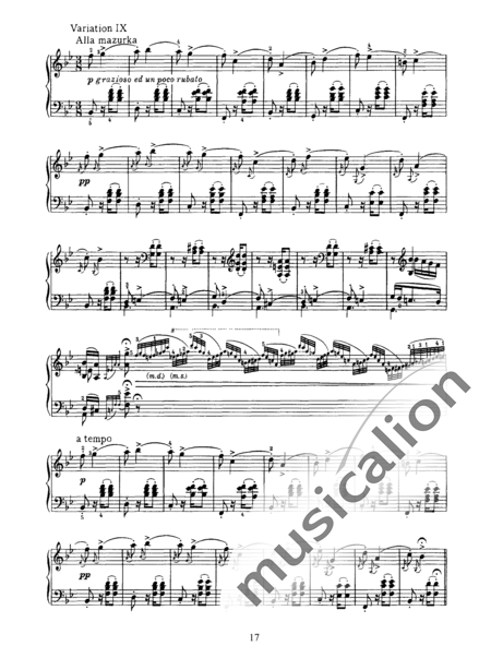 Chaikovsky, Peter Iljitsch: Seis piezas Nr. 6 - Piano:8