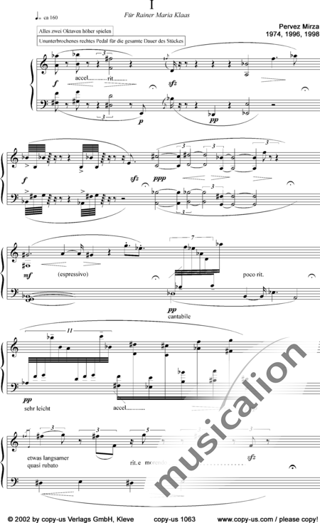 Mirza, Pervez: Khali - Klavier:2