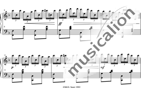 Smit, Maarten: 6 Studies Nr. 3 - Piano:1