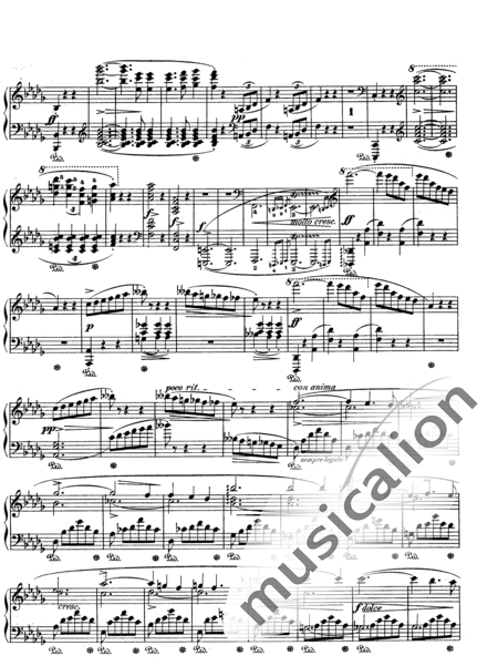 Chopin, Frederic: Scherzo Nr. 2 en   en si bemol menor "La Méditation" - Piano:4
