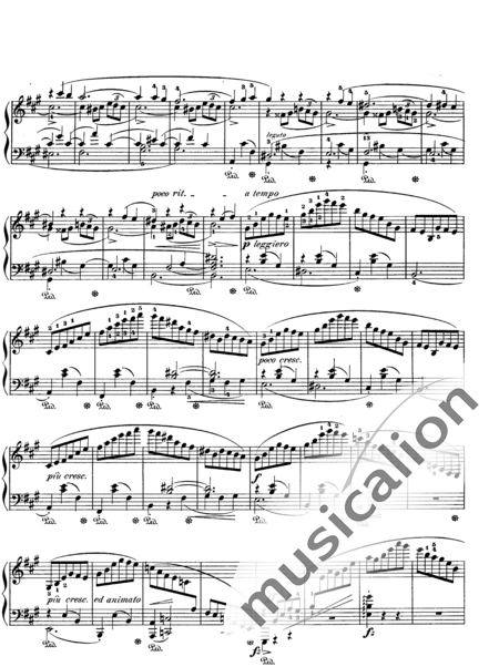 Chopin, Frederic: Scherzo Nr. 2 en   en si bemol menor "La Méditation" - Piano:7