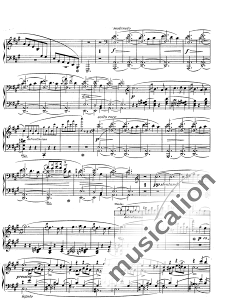 Chopin, Frederic: Scherzo Nr. 2 en   en si bemol menor "La Méditation" - Piano:8