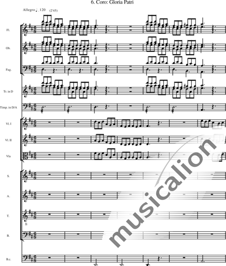 Miehling, Klaus: Dixit Dominus - Choir>SATB+[Fl2+Ob2+Bn2]+Tpt2+Tmp+Cnt+[Vln2+Vla+Vlc]:60