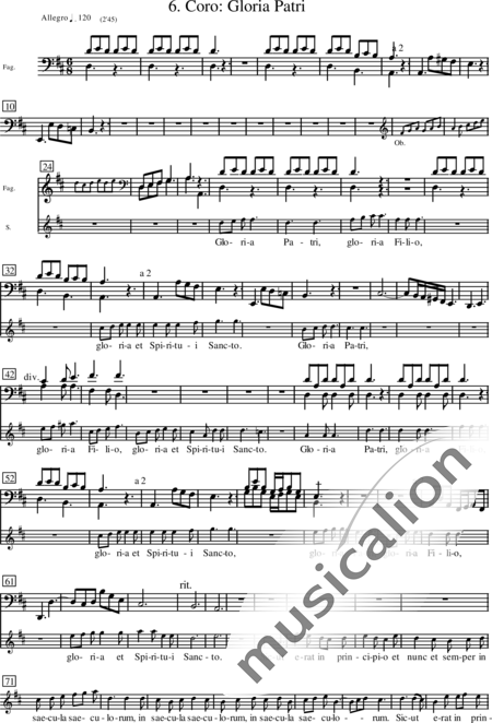Miehling, Klaus: Dixit Dominus - Choir>SATB+[Fl2+Ob2+Bn2]+Tpt2+Tmp+Cnt+[Vln2+Vla+Vlc]:110
