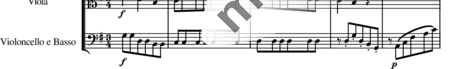 Mozart, Wolfgang Amadeus: Concerto in D Major for Flute and Orchestra, 2nd mvt - Flute+Ob2+Hn2+Cnt+[Vln2+Vla+Vlc]:1