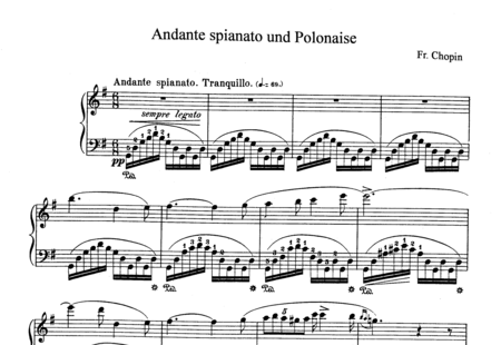 Chopin, Frederic: Andante spianato und Polonaise in Es-Dur - Klavier:0