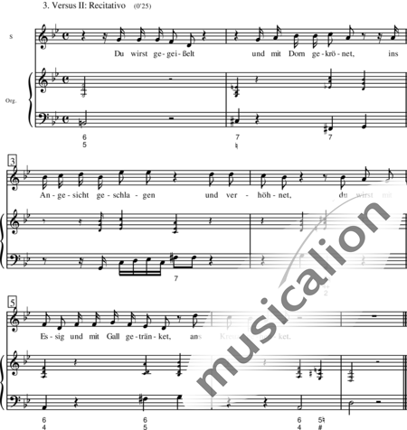 Miehling, Klaus: Herzliebster Jesu, was hast du verbrochen - Solo>Sop+Orgel+Vla:4