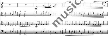 Dvorak, Antonin: Streichquintett Nr. 3 Es-Dur 2. Satz - Violine 2+Viola 2+Vc:1