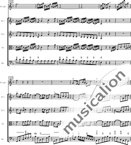 Miehling, Klaus: Concerto in F Major for baroque violin, baroque string orchestra and basso conti - Violin+[Vla+Vlc]:45
