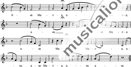 Mozart, Wolfgang Amadeus: Ave Maria - Solo>x:0