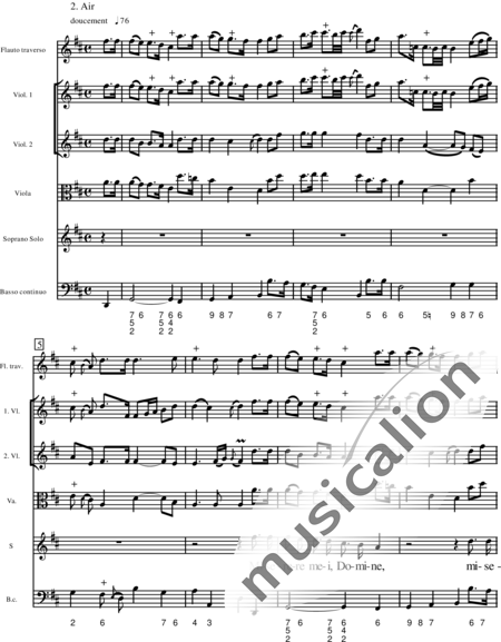 Miehling, Klaus: Domine, ne in furore tuo - Chor>SATB+BC+[Vl2+Vla+Vc]:9