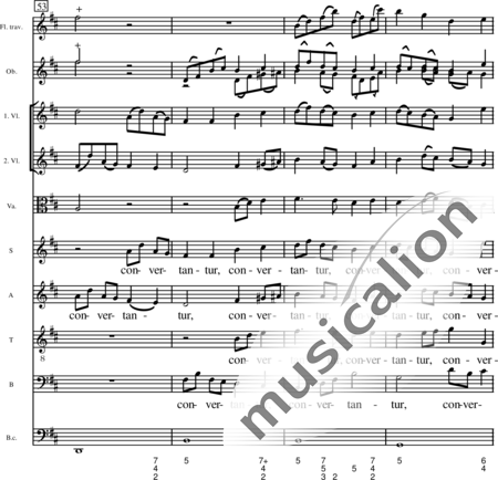 Miehling, Klaus: Domine, ne in furore tuo - Chor>SATB+BC+[Vl2+Vla+Vc]:41