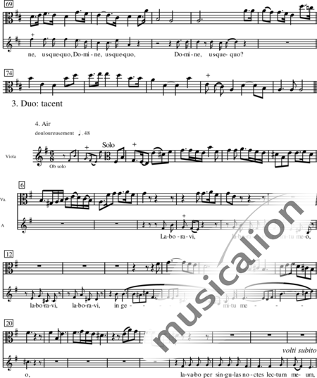 Miehling, Klaus: Domine, ne in furore tuo - Chor>SATB+BC+[Vl2+Vla+Vc]:85