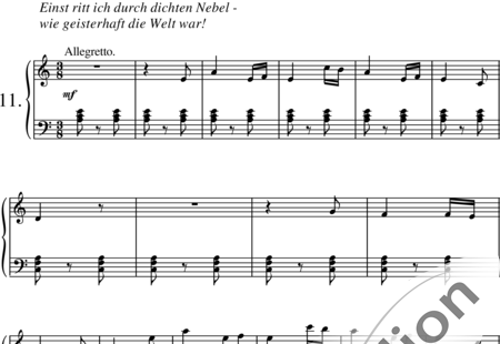 Zink, Stefan: Einst ritt ich durch dichten Nebel Nr. 11 - Klavier:0