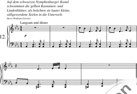 Zink, Stefan: Auf dem schwarzen Nymphenburger Kanal Nr. 12 - Klavier:0