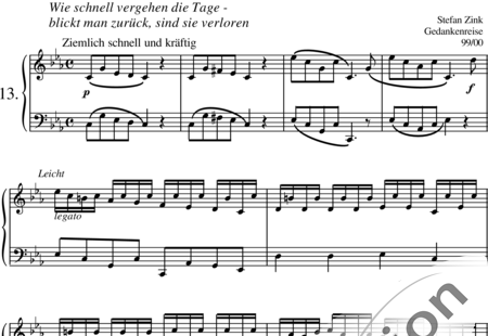 Zink, Stefan: Wie schnell vergehen die Tage Nr. 13 - Klavier:0