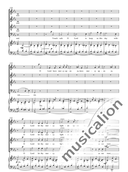 Wood, Charles: Te Deum in c-moll - Chor>SATB+Orgel:7