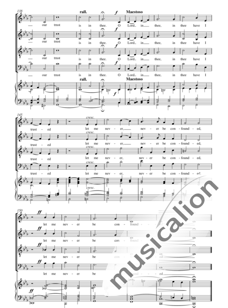 Wood, Charles: Te Deum in c-moll - Chor>SATB+Orgel:8