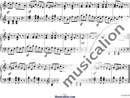 Schumann, Robert: Wilder Reiter - Klavier:1