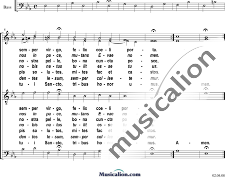 Ett, Caspar: Ave maris stella 2 (Marienhymnus) - Chor>SATB:1