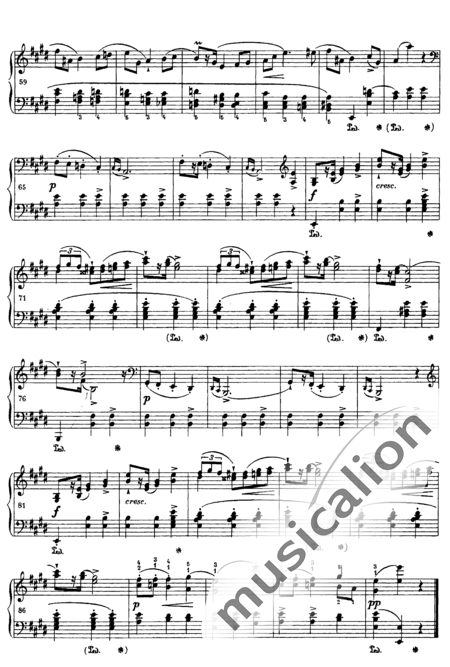 Chopin, Frederic: Mazurka in E Major - Piano:3