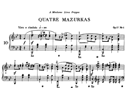 Chopin, Frederic: Mazurka B-Dur - Klavier:0