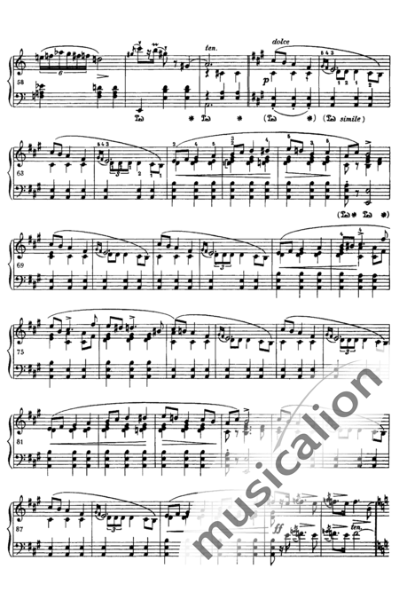 Chopin, Frederic: Mazurka in A minor - Piano:3