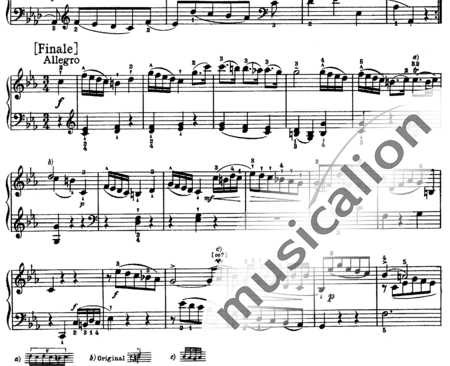 Haydn, (Franz) Joseph: Piano Sonata in C Minor, 3rd mvt Finale: Allegro - Piano:1