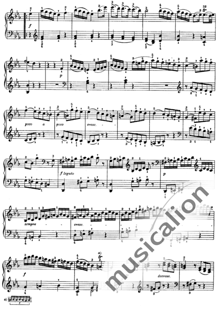 Haydn, (Franz) Joseph: Piano Sonata in C Minor, 3rd mvt Finale: Allegro - Piano:3