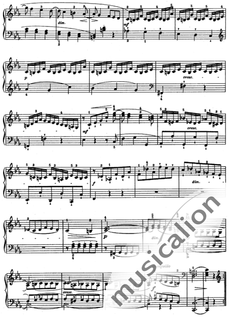 Haydn, (Franz) Joseph: Piano Sonata in C Minor, 3rd mvt Finale: Allegro - Piano:6