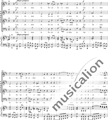 Gounod, Charles: Messe Solennelle de Sainte Cécile (Solemn Mass for St. Cecilia), Gloria - Solo>sop+Choir>SSAATTBB+Organ:3