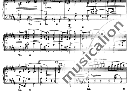 Chopin, Frederic: Mazurka H-Dur - Klavier:1