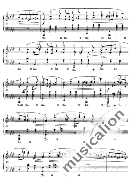 Chopin, Frederic: Mazurka As-Dur - Klavier:2