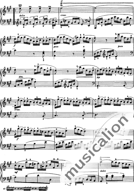 Haydn, (Franz) Joseph: Klaviersonate A-Dur 1. Andante - Klavier:2
