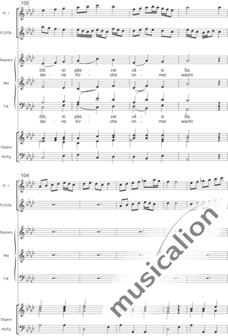 Wasmuth, Jan-Jürgen: Der Tag, Mein Gott, ist nun vergangen - Choir>SAB+[Fl+Ob]+[Org+Cnt]:8