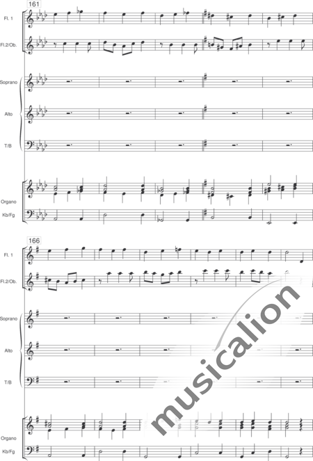 Wasmuth, Jan-Jürgen: Der Tag, Mein Gott, ist nun vergangen - Choir>SAB+[Fl+Ob]+[Org+Cnt]:15