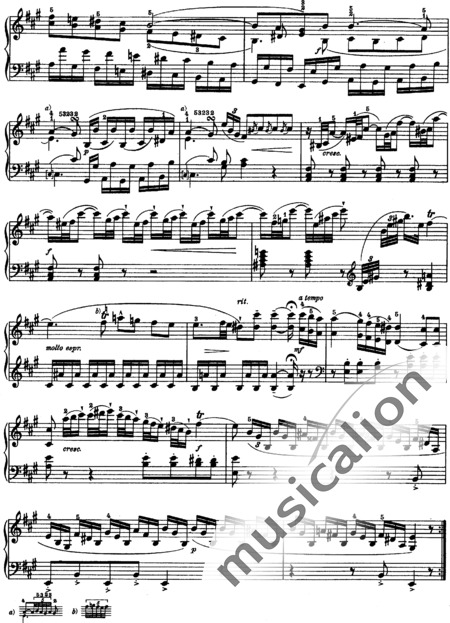 Haydn, (Franz) Joseph: Klaviersonate A-Dur 1. Allegro moderato - Klavier:2