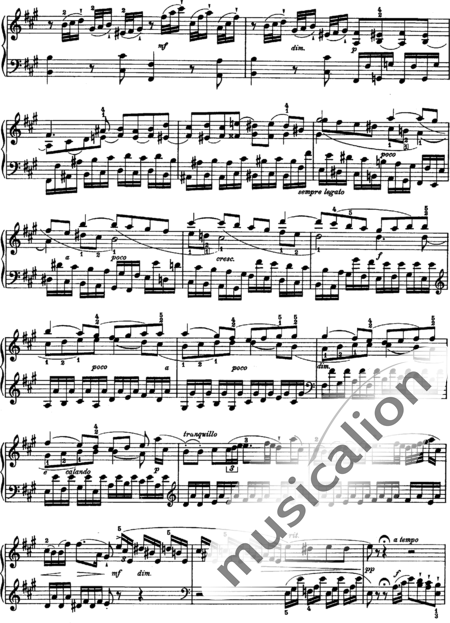 Haydn, (Franz) Joseph: Klaviersonate A-Dur 1. Allegro moderato - Klavier:4
