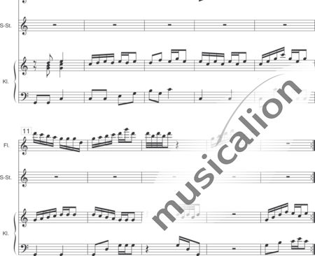 Wasmuth, Jan-Jürgen: Kak u naschich u worot - Tritt das Mädchen vor das Tor - Flute+Piano:1
