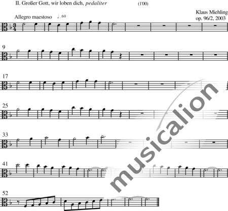 Miehling, Klaus: Choralbearbeitungen (4) für Barockviola und Orgel - Viola+Orgel:14