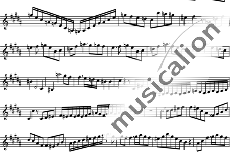 Mozart, Wolfgang Amadeus: Clarinet Concerto, 2nd mvt (clarinet part) - Clarinet:1