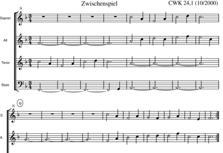 Weber-Kuligk, Christoph: Interlude (without text) - Choir>SATB:0