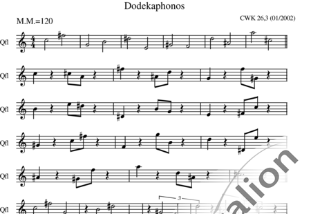 Weber-Kuligk, Christoph: Dodekaphonos - Flauta:0