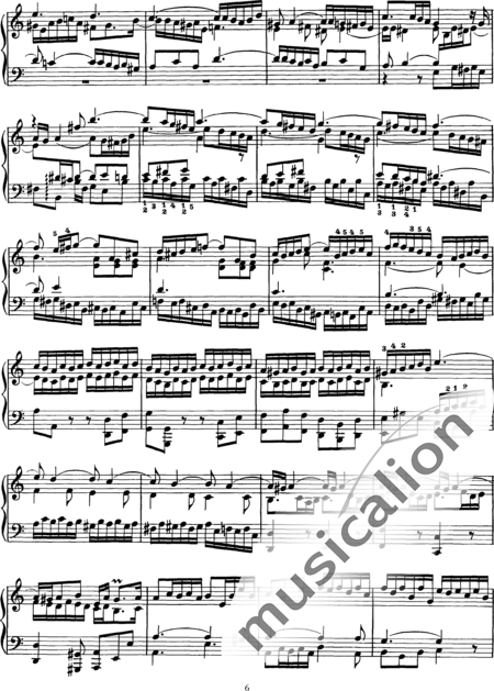 Liszt, Franz: Prelude and Fugue (arr.) - Piano:6